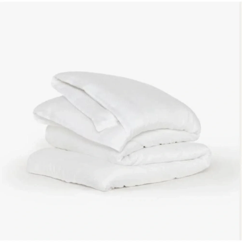 NEW Buffy Breeze Duvet Cover Full Queen White Eucalyptus Lyocell Comforter
